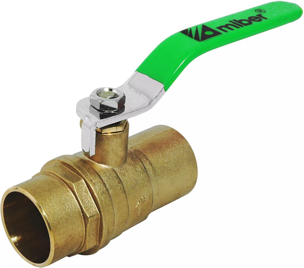 VALVULA DE ESFERA SOLDABLE 1/2" DE LATON 300 PSI (WOG), MIBER