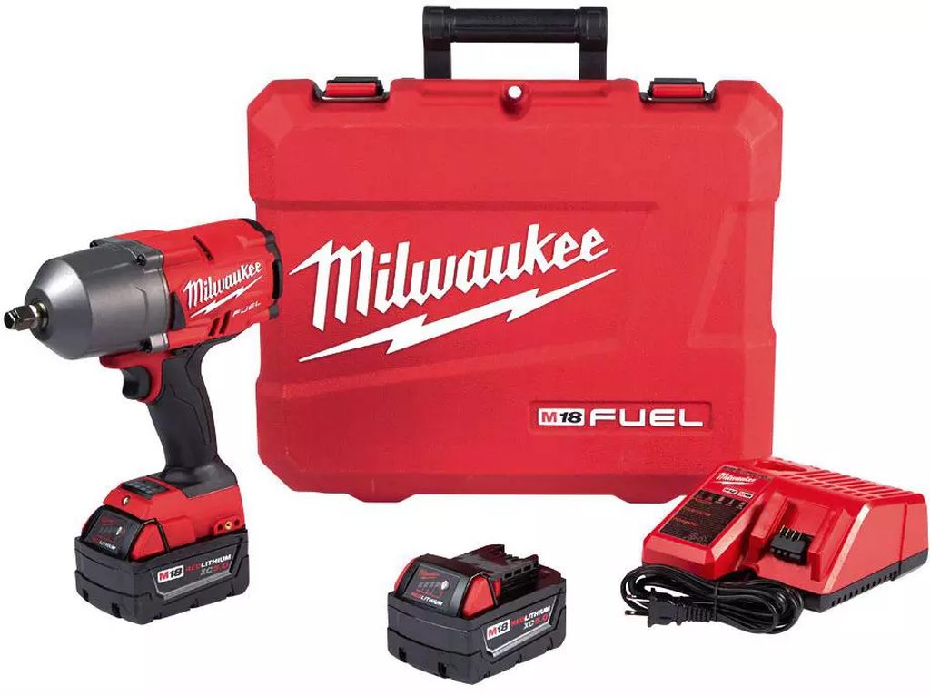 PISTOLA DE IMPACTO INALAMBRICA 1/2" 18 V VVR 0-550-1750 RPM 0-950-2100 GPM 1400 LB/FT M18, MILWAUKEE