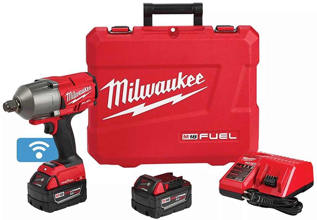 PISTOLA IMPAC INALAMB 3/4" 18V VVR 0-1800-2400 RPM 0-1000-3500 GPM 1500 LB/FT ONE-KEY 2 BAT CARG EST, MILWAUKEE