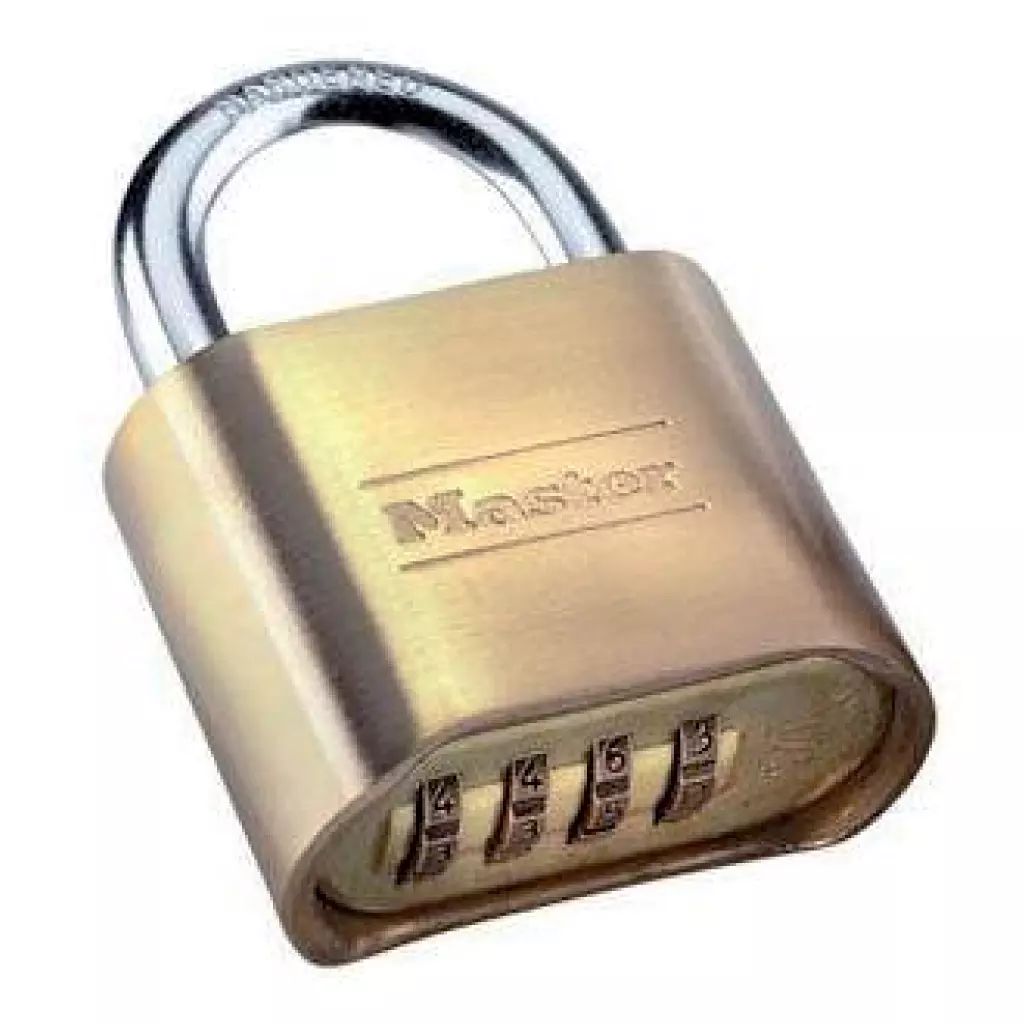 CANDADO DIGITAL DE LATON 40MM GANCHO LARGO PROGRAMABLE 4 DIGITOS (ML158), MASTER LOCK