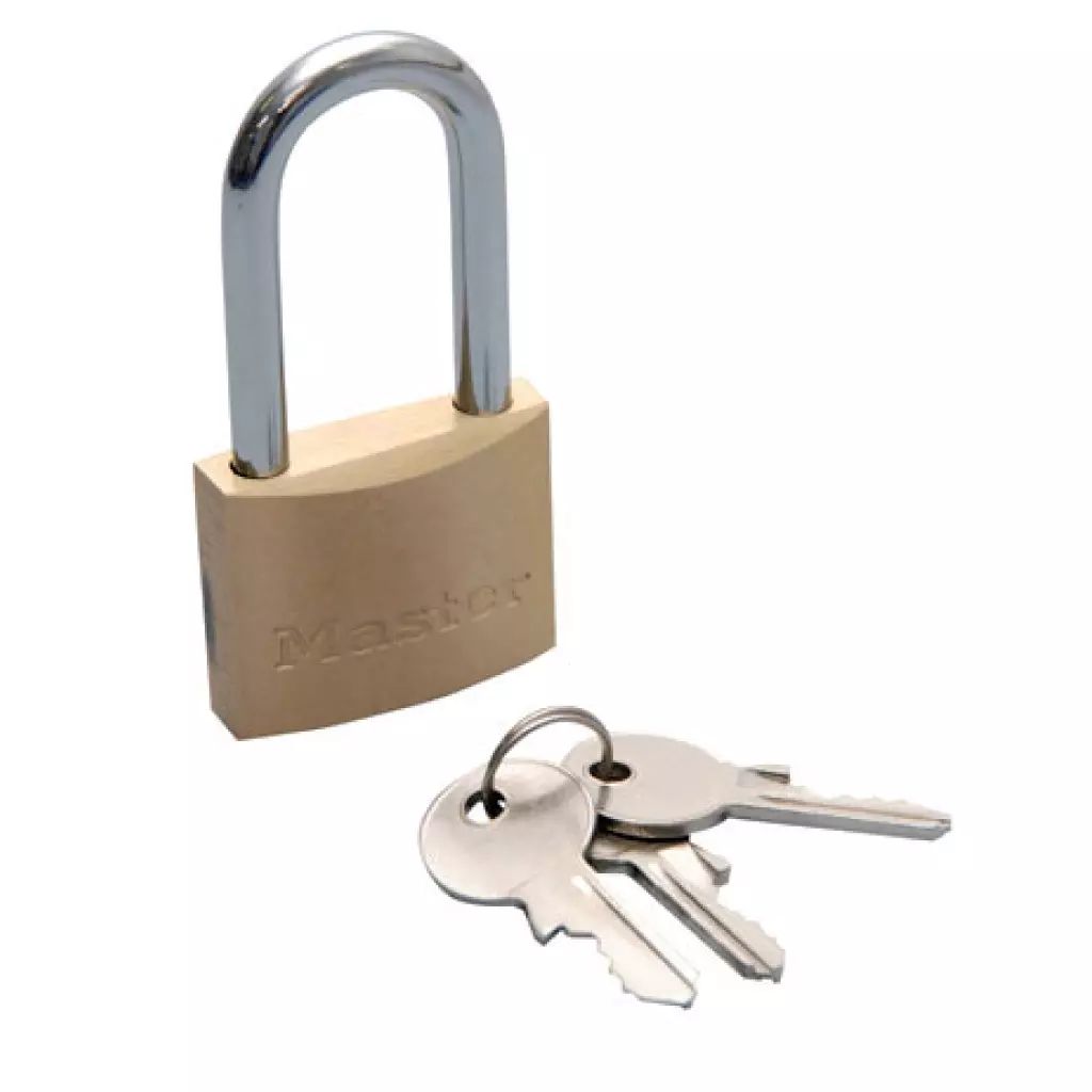 CANDADO DE LATON ESBELTO 40MM GANCHO LARGO (ML222), MASTER LOCK
