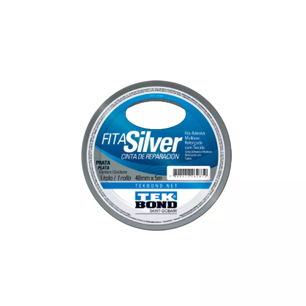 CINTA PARA DUCTO 48MM X 20MT GRIS PLATA, TEKBOND