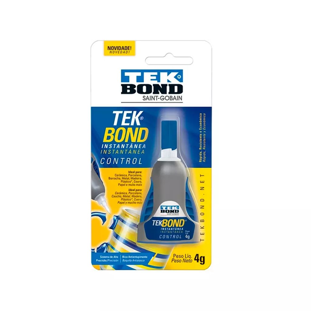 ADHESIVO INSTANTANEO USO GENERAL 04 GR (0.14 OZ) GOTERO, TEKBOND