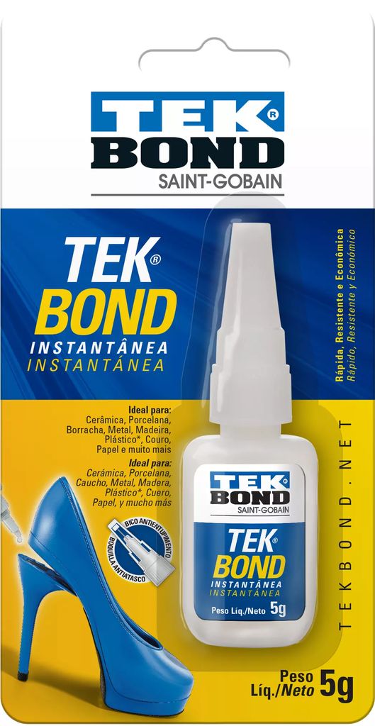 ADHESIVO INSTANTANEO LIQUIDO USO GENERAL 05 GR (0.12 OZ ), TEKBOND