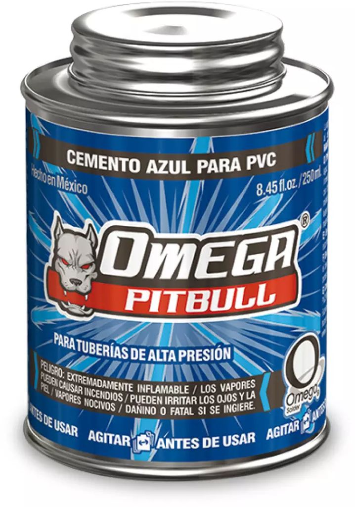 CEMENTO PARA PVC AZUL 250ML, OMEGA SOLDER