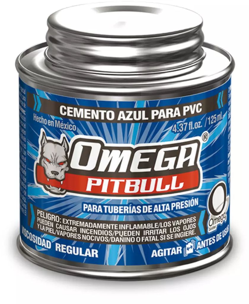 CEMENTO PARA PVC AZUL 125ML, OMEGA SOLDER