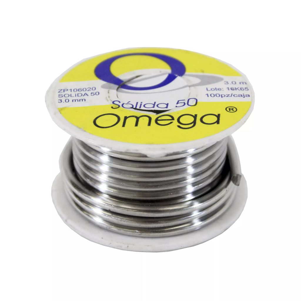 SOLDADURA SOLIDA 50 3.0MM (3 MTS), OMEGA SOLDER