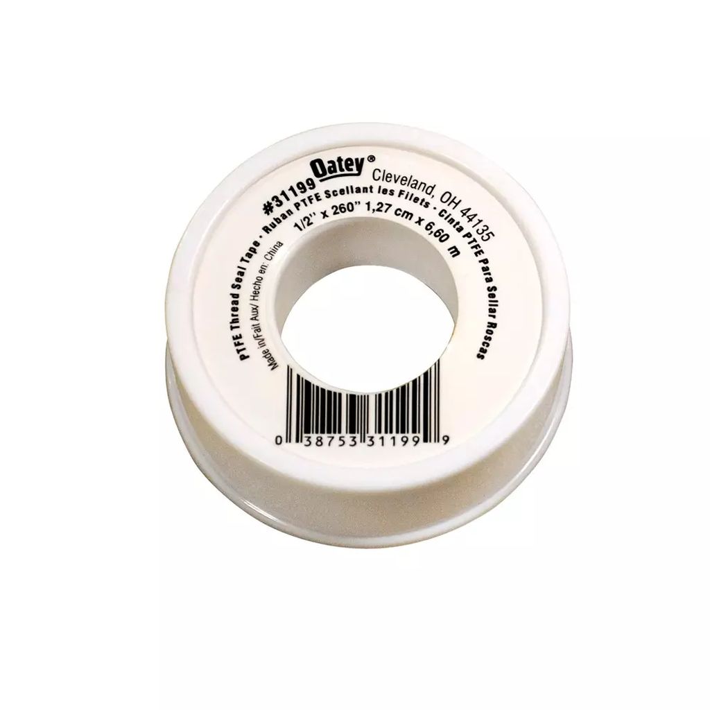CINTA SELLA ROSCAS 1/2" X 260"6.60MT BLANCO PTFE USO GENERAL, OATEY