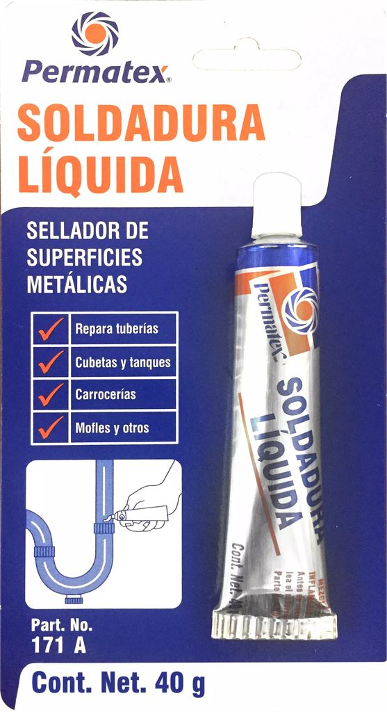 SOLDADURA EN FRIO TUBO 40 GR, PERMATEX