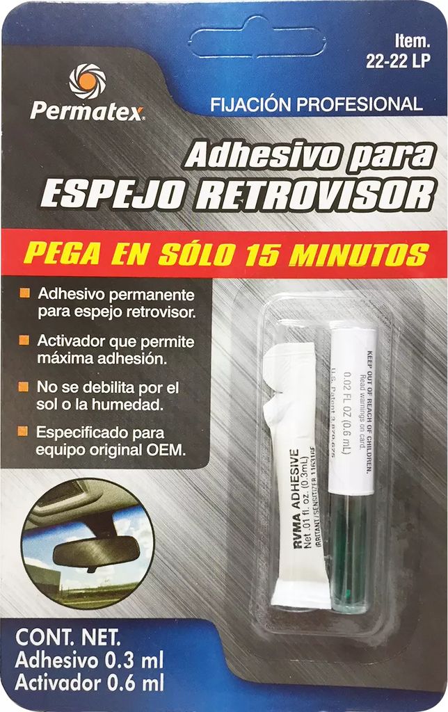 ADHESIVO INSTANTANEO PARA ESPEJO RETROVISOR 0.6 GR, PERMATEX