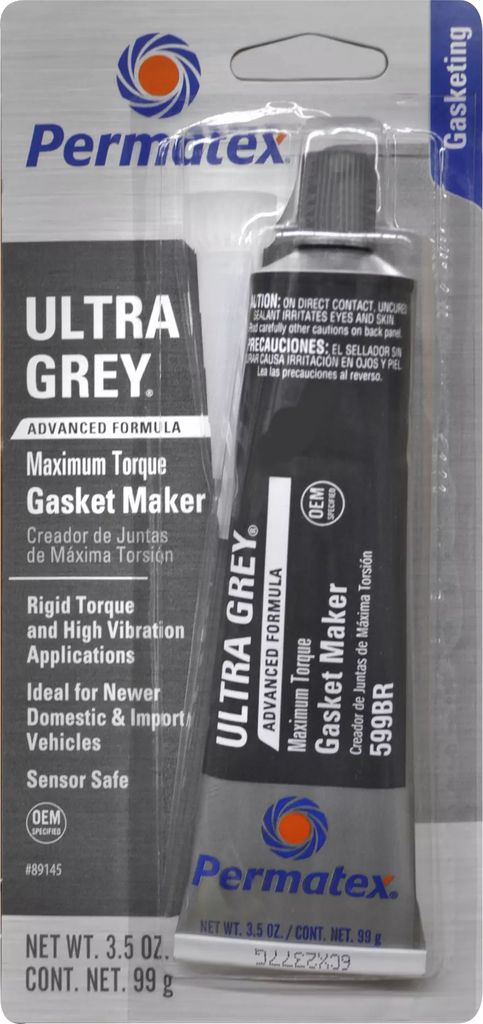 COMPUESTO FORMADOR DE JUNTAS DE SILICON 95 ML (3.35 OZ) ULTRA GRAY, PERMATEX