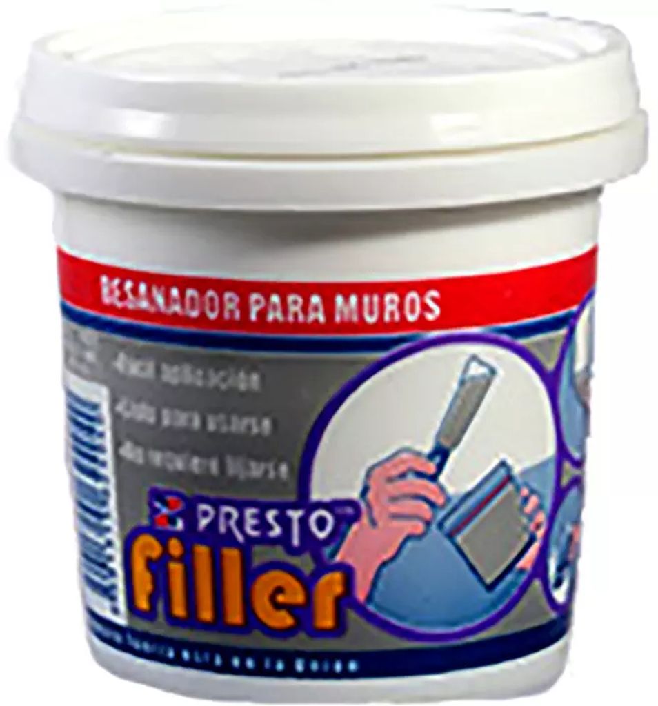 RESANADOR ACRILICO FLEXIBLE BASE AGUA PARA INTERIORES Y EXTERIORES 236ML (8 OZ) ALTA TECNO. FILLER, PRESTO