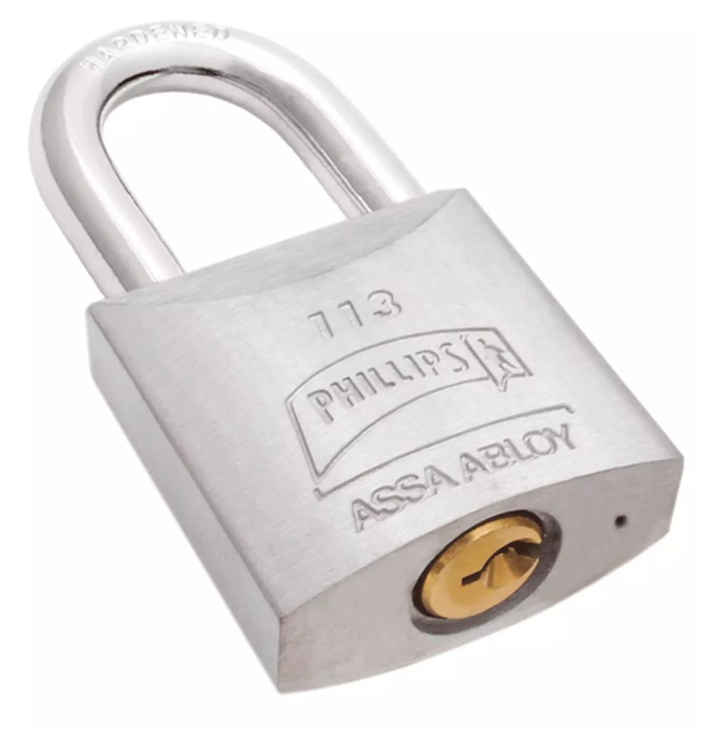 CANDADO METALICO 45MM GANCHO LARGO, PHILLIPS