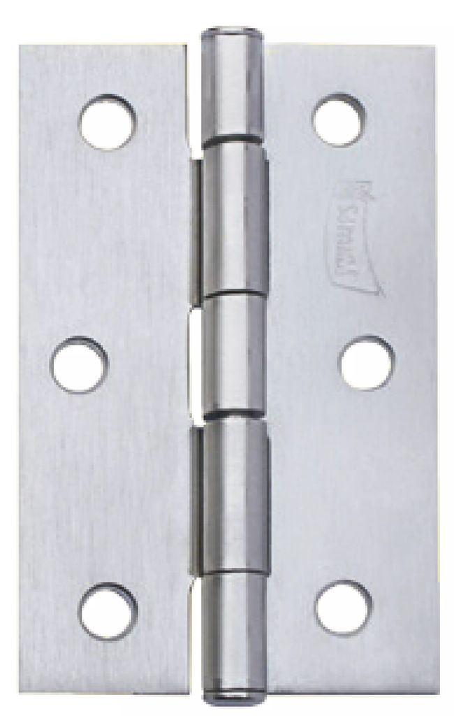 BISAGRA LIGERA RECTANGULAR 2" X 1.5/8" (48MM X 40MM) ACERO PULIDO SIN TORNILLOS, PHILLIPS