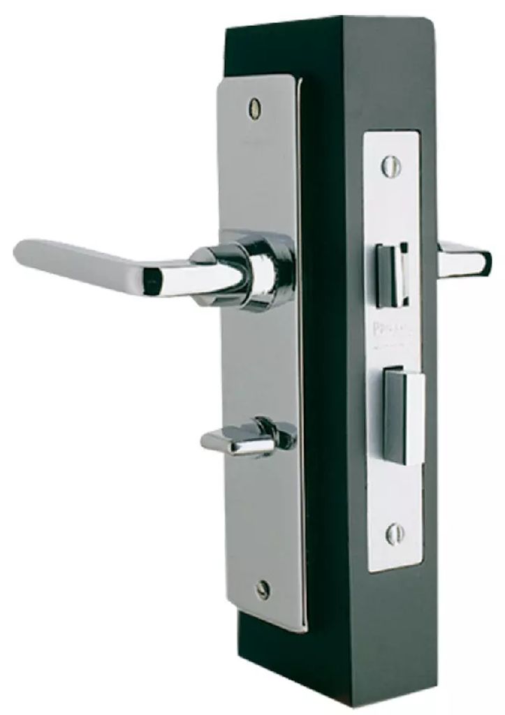 CERRADURA DE EMBUTIR MANIJA/EXT-MANIJA/INT BAÑO CROMADA, PHILLIPS