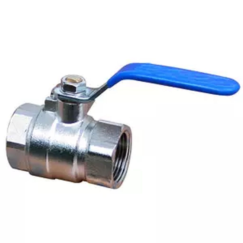 VALVULA DE ESFERA ROSCABLE 1/4" DE LATON SATINADO, RUGO