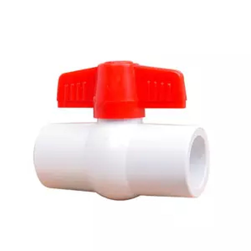 VALVULA DE ESFERA EN PVC PARA CEMENTAR 1/2", RUGO
