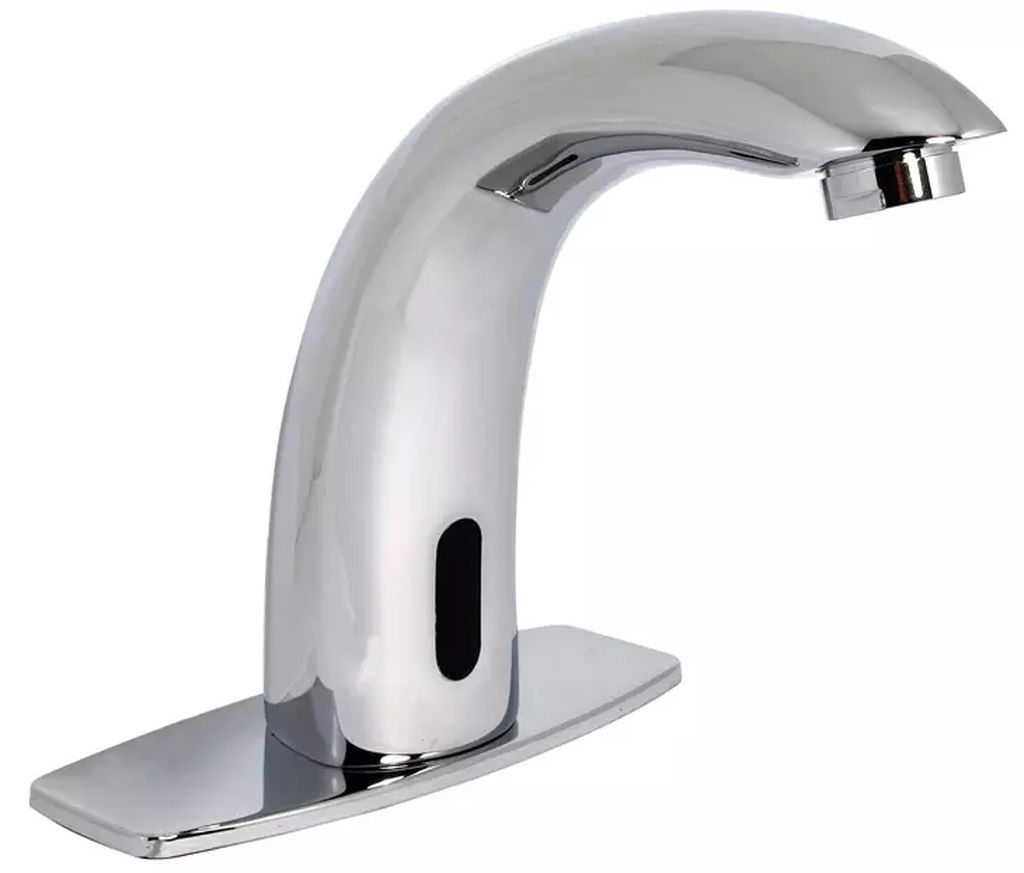 MONOMANDO PARA LAVABO 4" X AAA CON SENSOR CROMO, RUGO