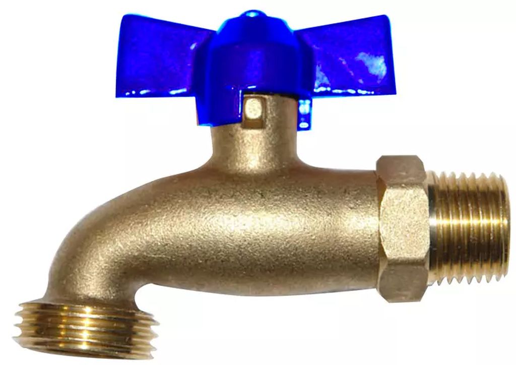 LLAVE PARA JARDIN 1/2 LATON PARA MANGUERA, RUGO