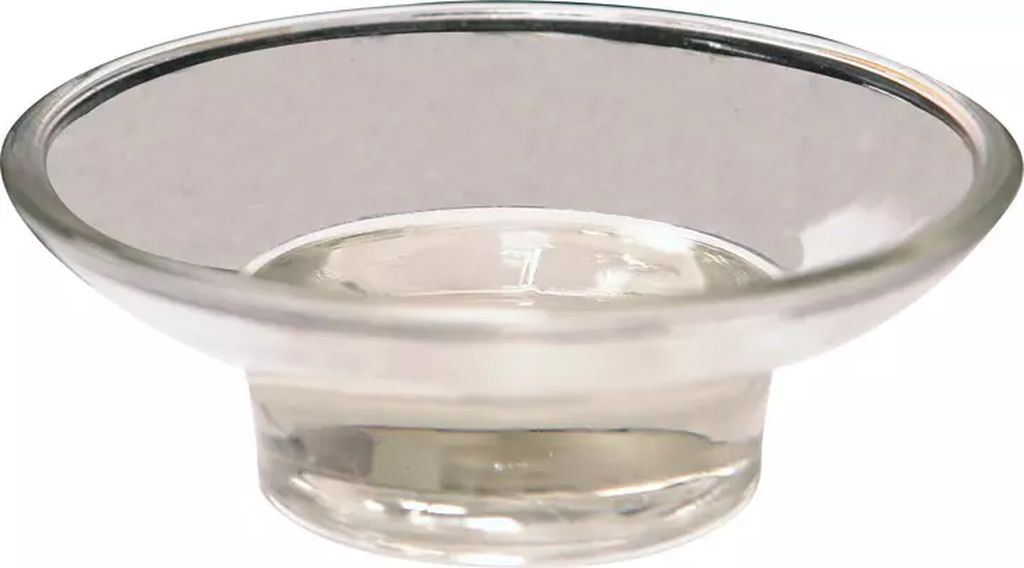 JABONERA DE VIDRIO PARA ACCESORIO EMP, RUGO