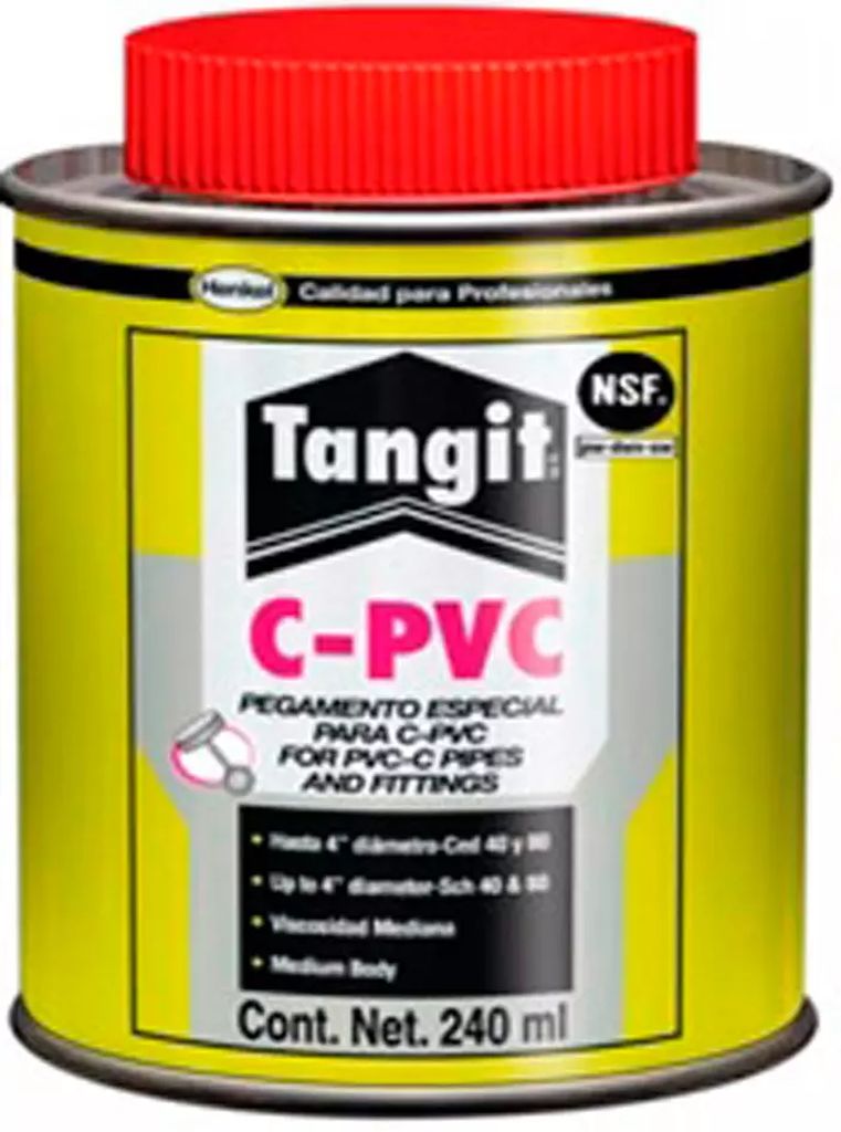 CEMENTO PARA CPVC AMARILLO 240 ML, TANGIT