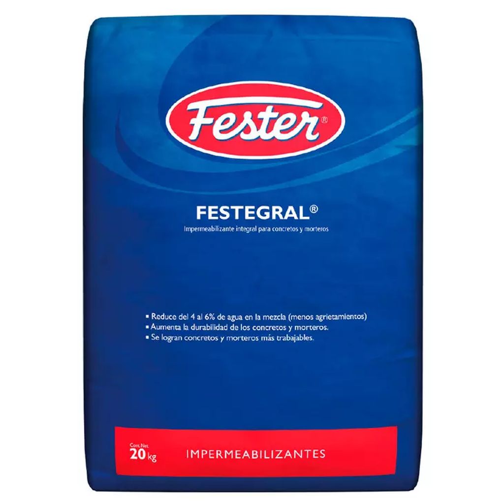 ADITIVO PARA MEJORAR CONCRETOS Y MORTEROS 20 KG (FESTEGRAL), FESTER