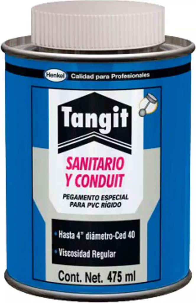 CEMENTO PARA PVC AZUL 475 ML (SANITARIO Y CONDUIT), TANGIT