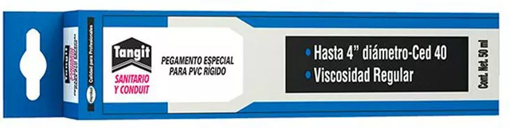 CEMENTO PARA PVC AZUL 50 ML (SANITARIO Y CONDUIT), TANGIT