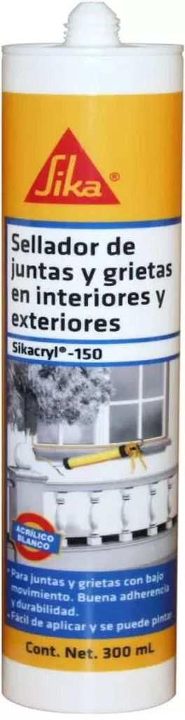 SELLADOR ACRILICO NEGRO 280 ML (SIKACRYL 150), SIKA