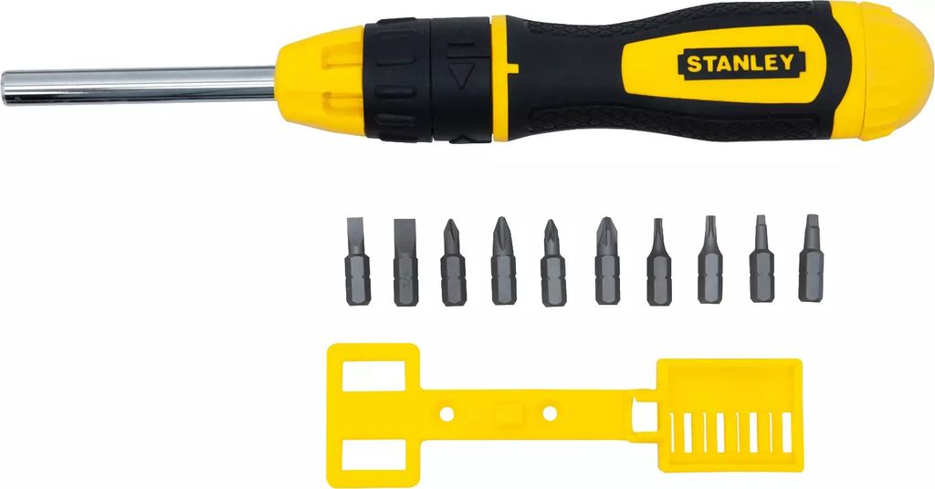 DESARMADOR DE MATRACA PTAS. INTERC.1/4" (10 EN 1), STANLEY
