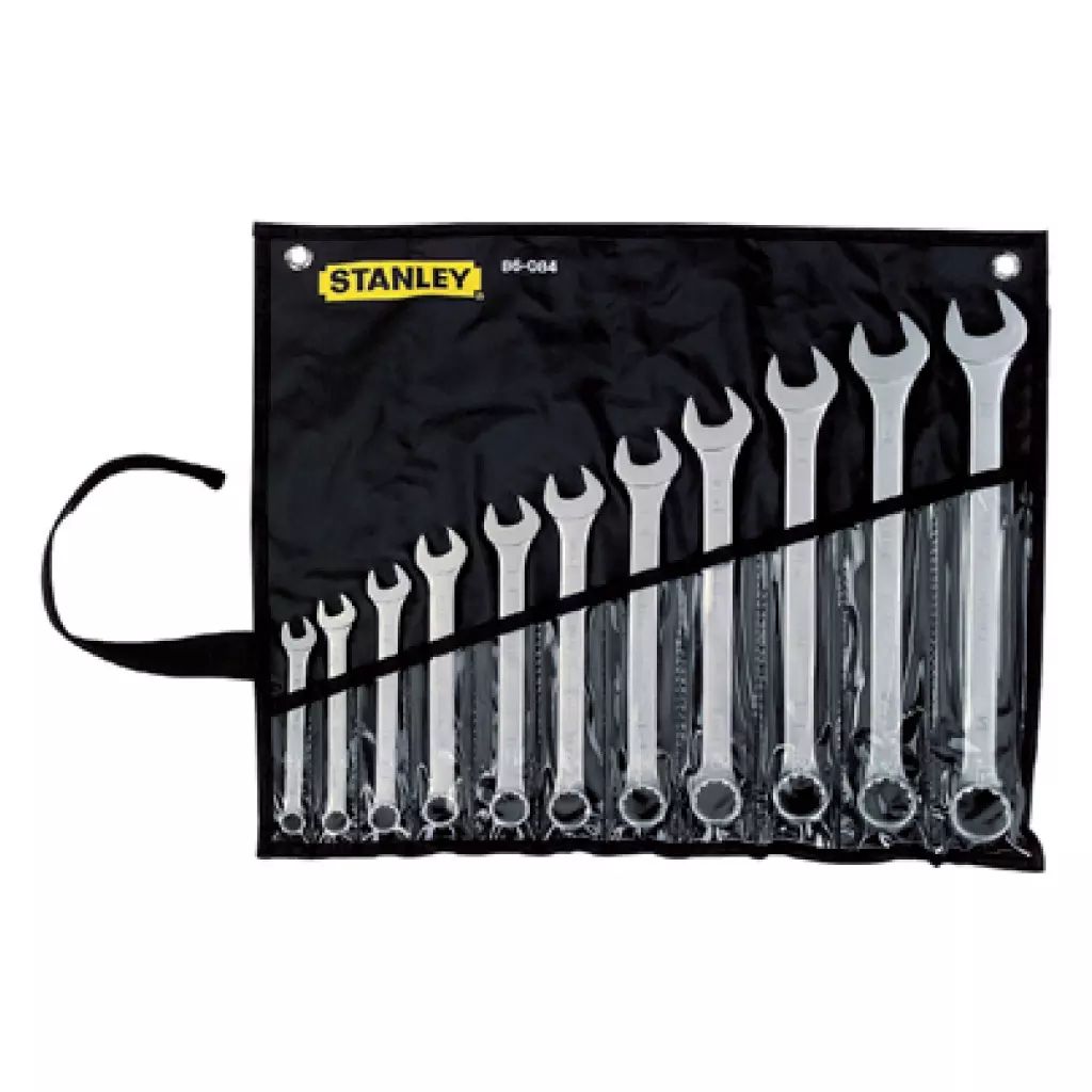 JUEGO DE LLAVES COMBINADAS PLG 11 PZAS ESTUCHE VINIL SATINADA, STANLEY
