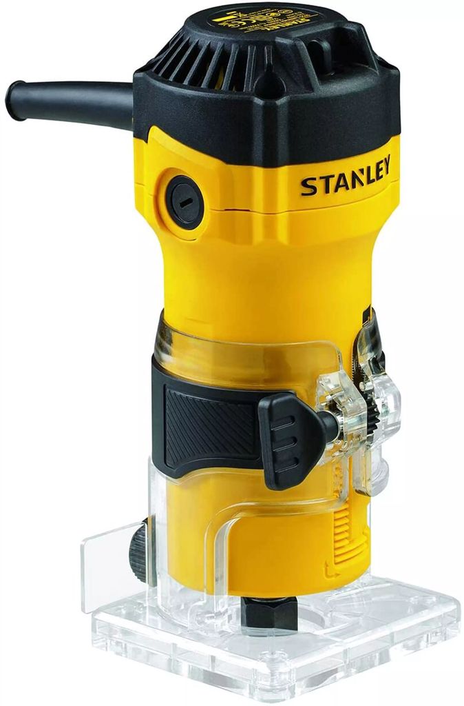 ROUTER  550 W VV 3500 RPM COLLET 1/4" BASE TRANSPARENTE, STANLEY