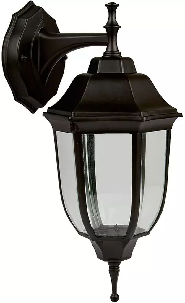 FAROL DE EXTERIOR PARA SOBREPONER NEGRO DE ALUMINIO 20 W 100-240 V BASE E2 IP44 (SALERMO I), TECNOLITE