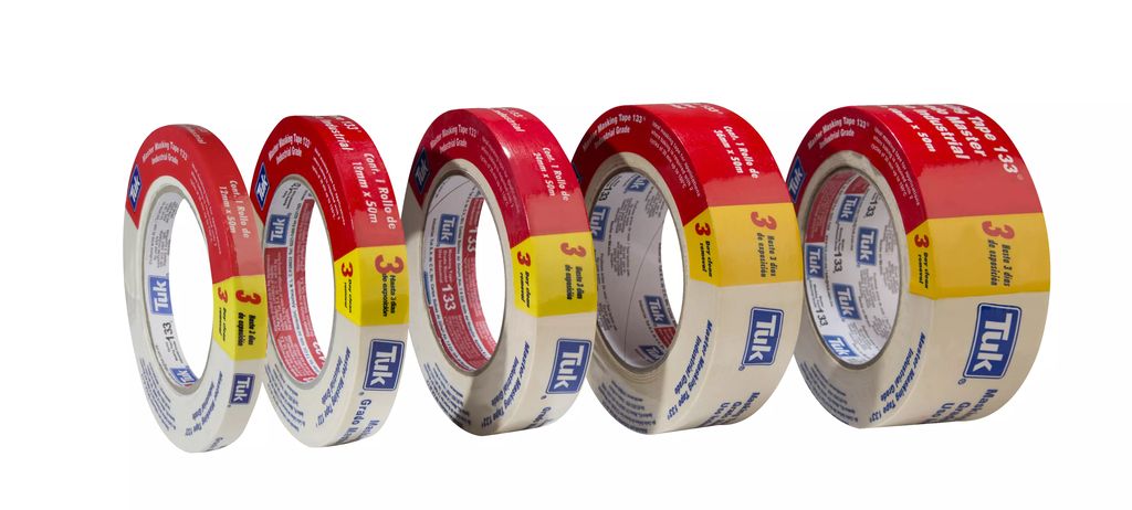 CINTA MASKING 3X50 MASTER ALTA TEMPERATURA 133, TUK