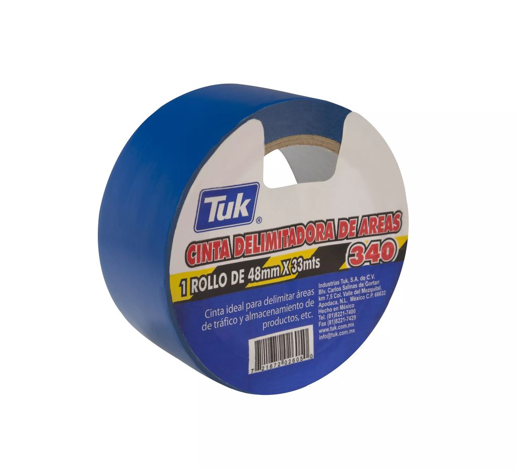 CINTA DELIMITADORA ADHESIVA 48MMX33MT AZUL, TUK