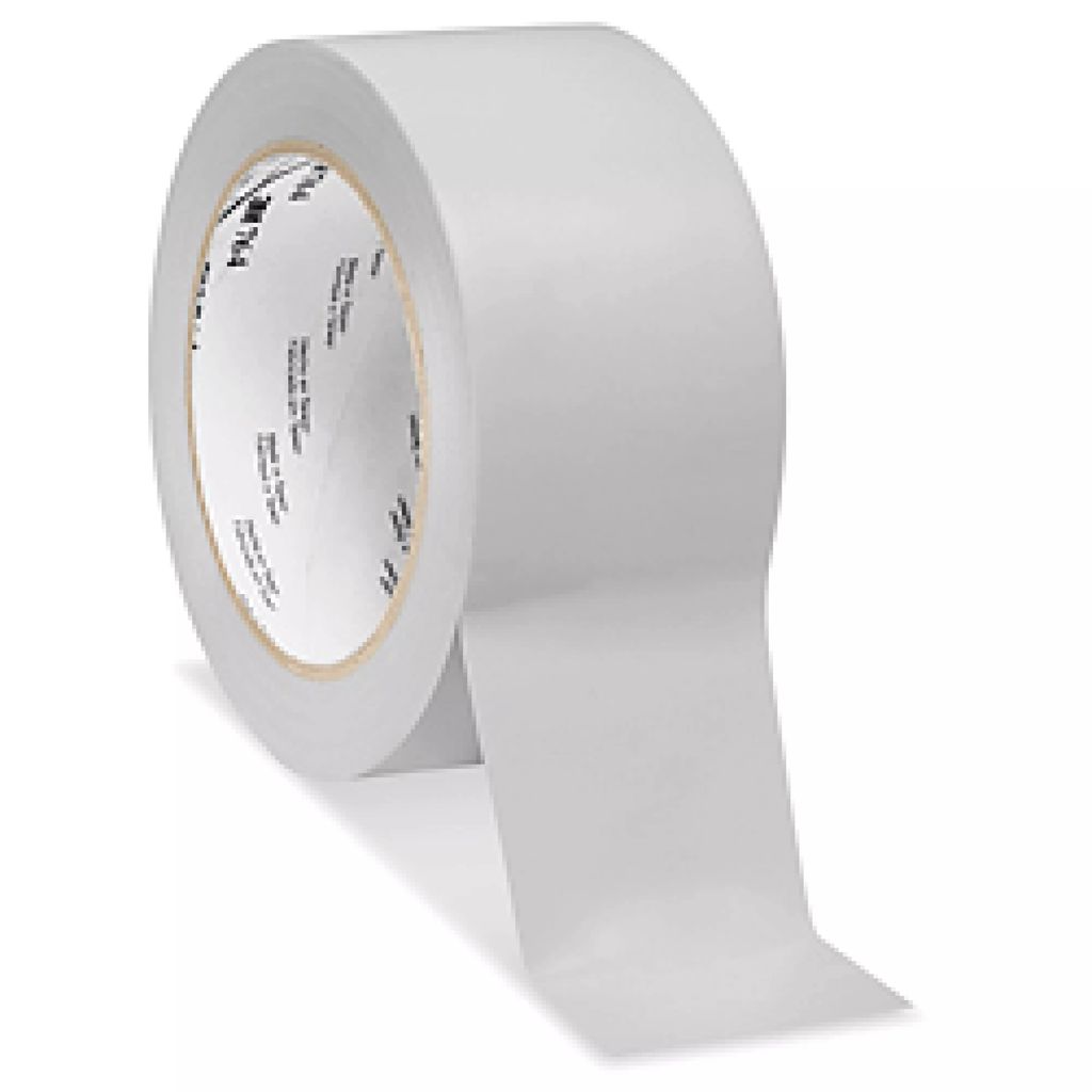 CINTA DELIMITADORA ADHESIVA DE VINIL 050MM X 33MT BLANCO (764), 3M