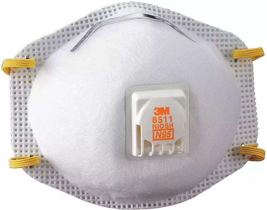 MASCARILLA P/AEROSOL NO ACEITOSO POLVO PARTICULAS GAS VAPOR PUENTE NASAL M C/VALVULA APROB NIOSH, 3M