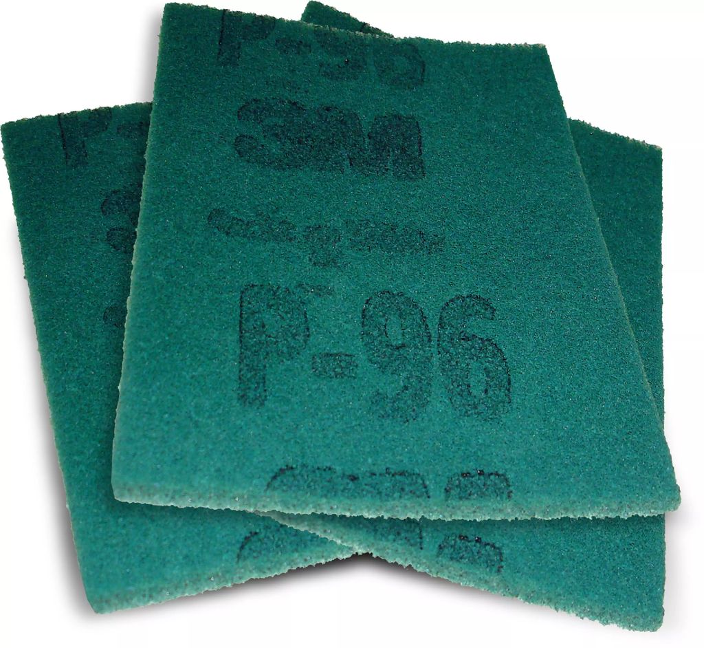 ALMOHADILLA DE FIBRA VERDE GRANO MEDIO 6"X9"X1/4" (152MMX229MMX6MM), 3M