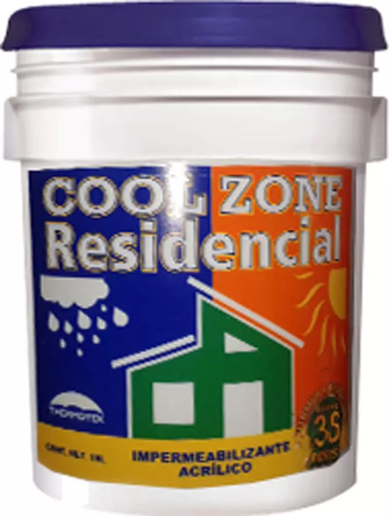 IMPERMEABILIZANTE 3 AÑOS 3.8 LT BLANCO COOL ZONE RESIDENCIAL, THERMOTEK