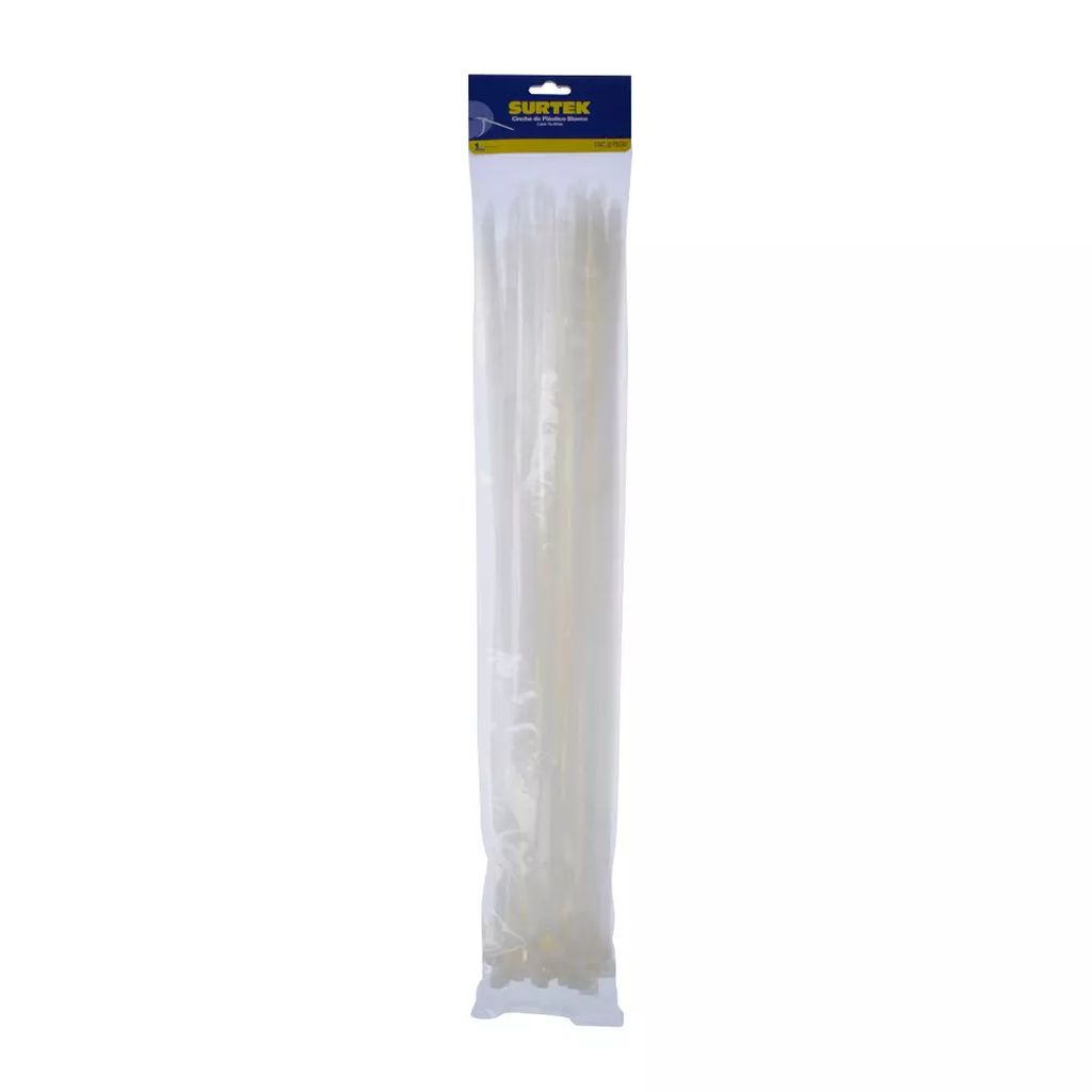 CINCHO PLASTICO 400 X 7.6MM BLANCO (50 PIEZAS), SURTEK