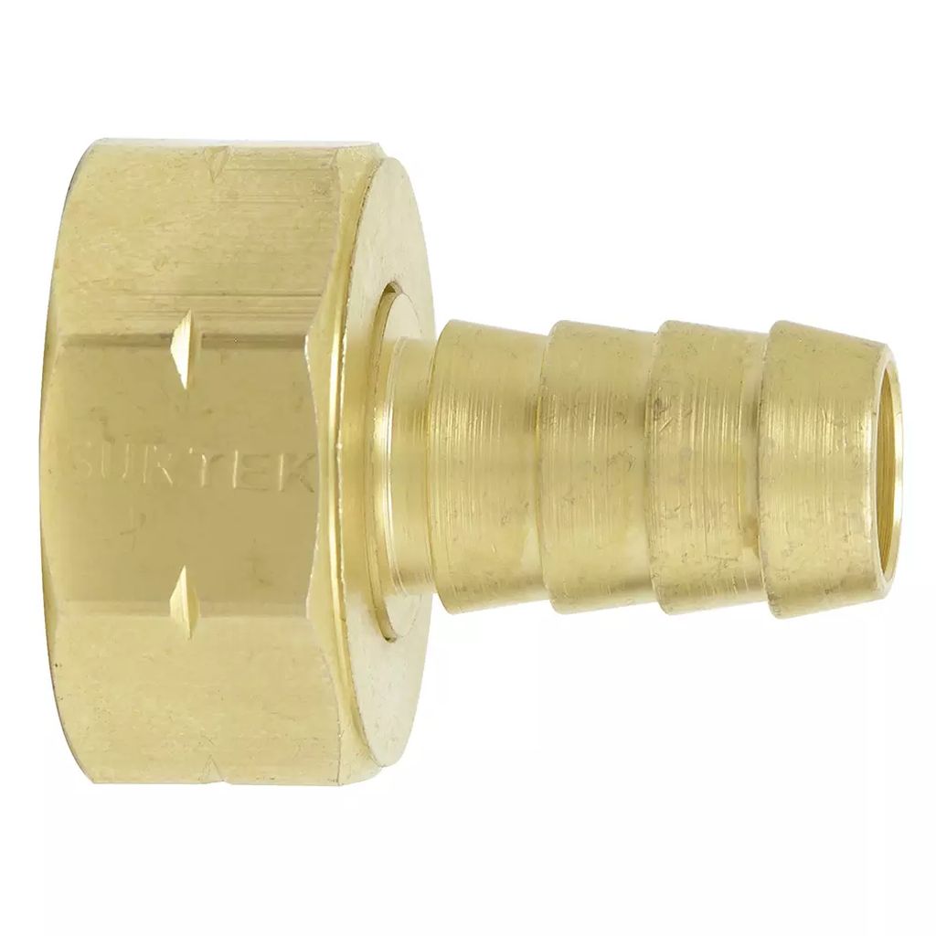 CONECTOR PARA MANGUERA MACHO BRONCE 1/2", SURTEK