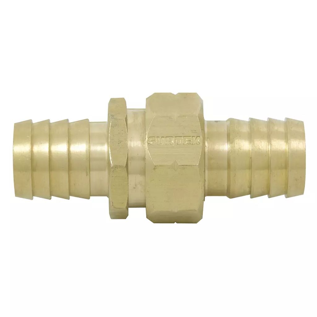 CONECTOR PARA MANGUERA MACHO-HEMBRA BRONCE 1/2", SURTEK