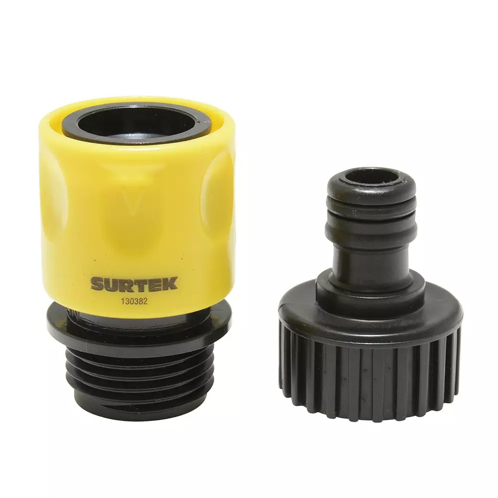 CONECTOR PARA MANGUERA MACHO-HEMBRA CLICK PLASTICO CONEXION RAPIDA (GRIFO), SURTEK
