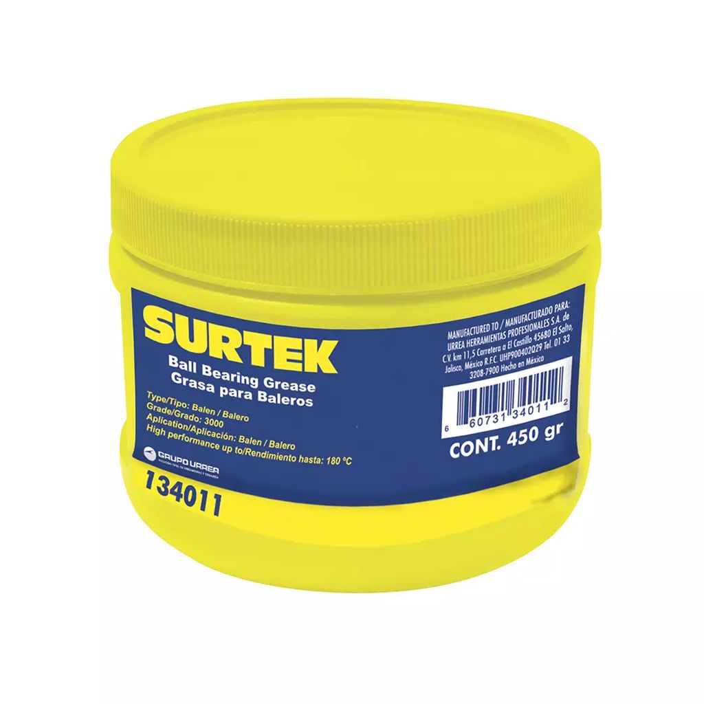 GRASA LUBRICANTE PARA BALEROS 450 GR, SURTEK