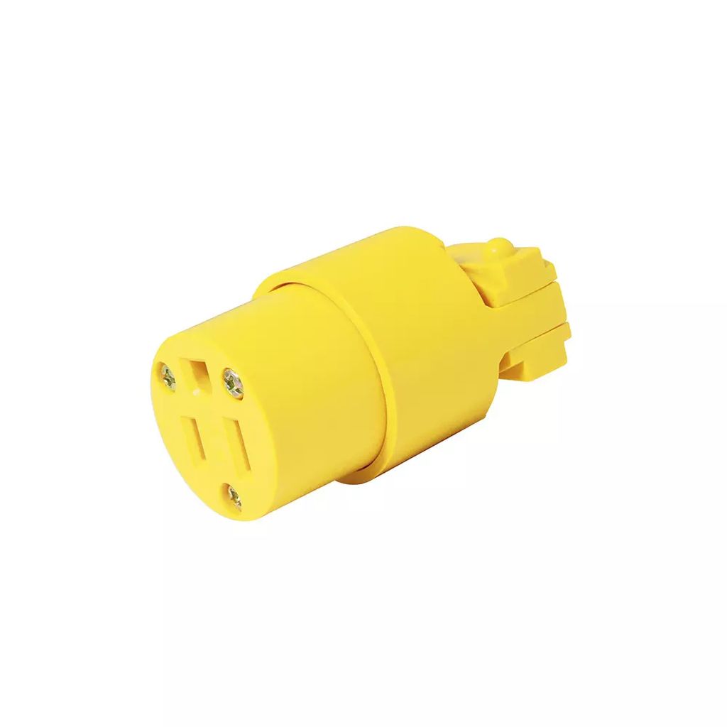 CONTACTO ELECTRICO SENCILLO PLASTICO ATERRIZADO AMARILLO C/ABRAZADERA PLASTICA, SURTEK