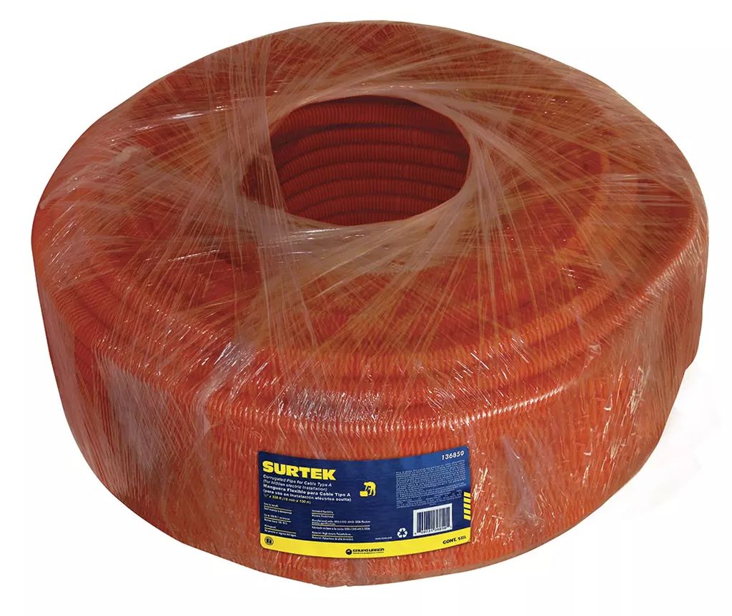 MANGUERA PARA CABLE 1/2"X100MT AISLAMIENTO 100M OHMS, SURTEK