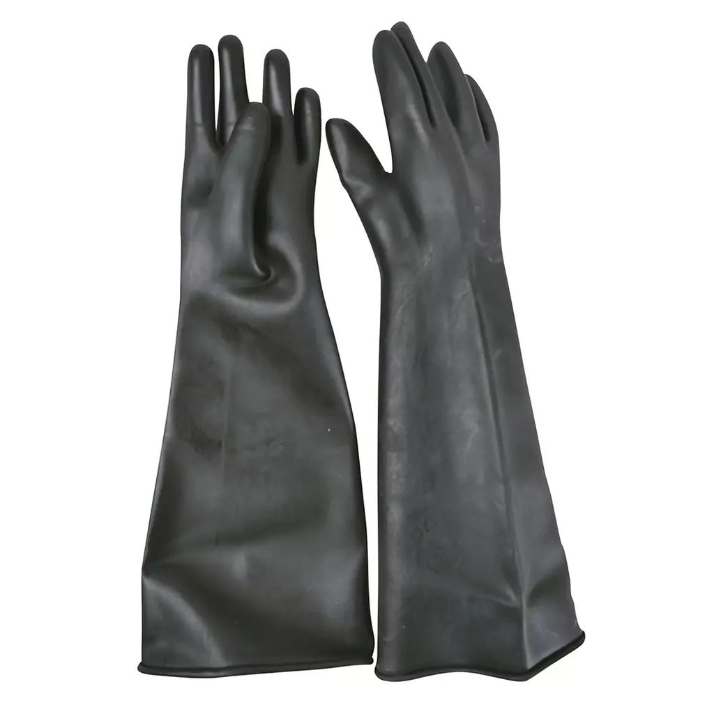 GUANTE DE LATEX TALLA 9 INDUSTRIAL NEGRO, SURTEK