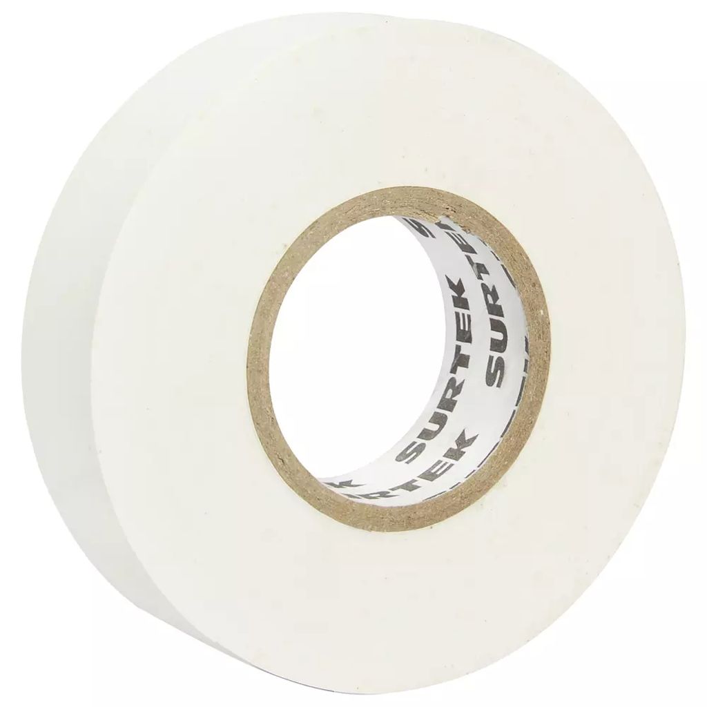 CINTA AISLANTE 0.19MM X 9MT VINIL BLANCA USO GENERAL, SURTEK