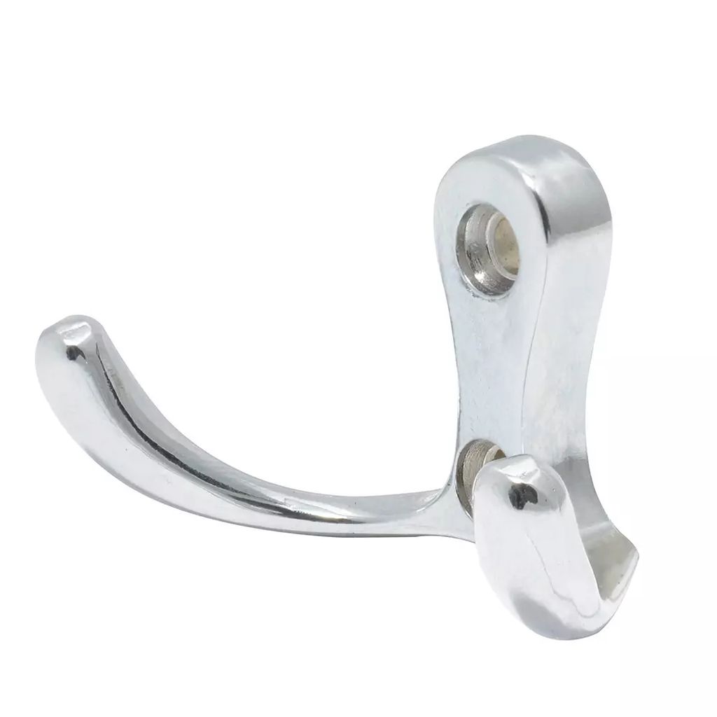 GANCHO PERCHERO DOBLE NIQUEL SATINADO, LOCK