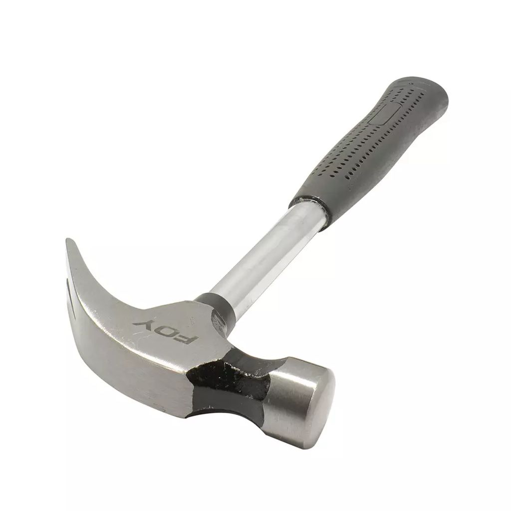 MARTILLO DE UÑA CURVA 16OZ MANGO 14" TUBULAR C/FORRO DE NEOPRENO, FOY